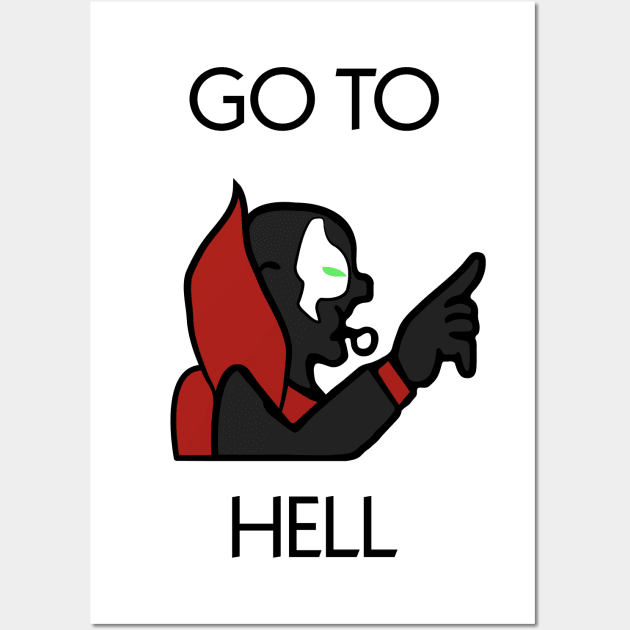 Go to Hell Wall Art by Jawes